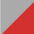 Heather grey/fire red