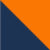 Navy/orange