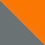Grey/fluor orange