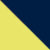 Navy blue/fluor yellow