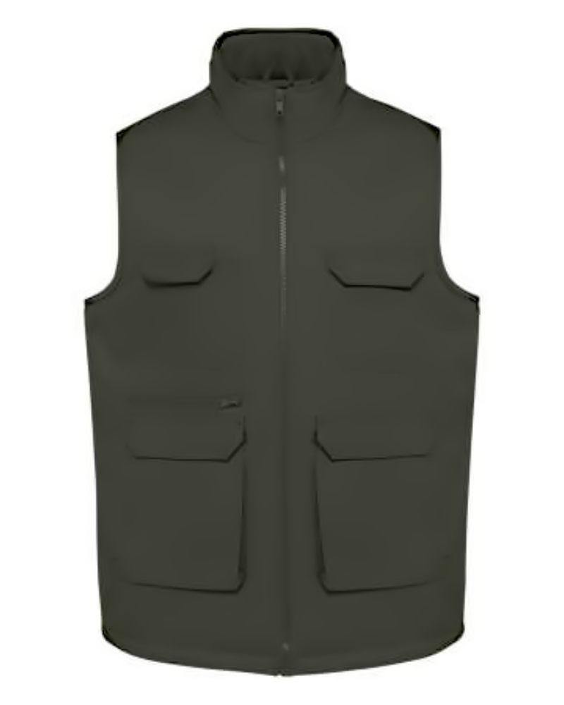 UNISEX PADDED MULTI-POCKET POLYCOTTON VEST - Image 6