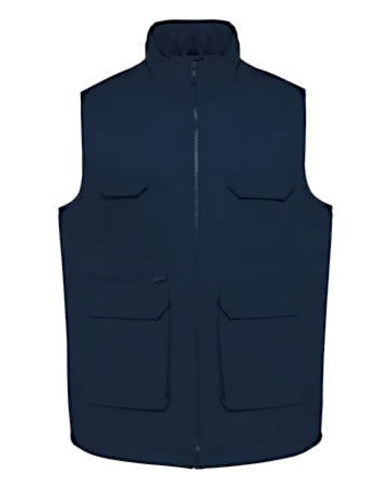 UNISEX PADDED MULTI-POCKET POLYCOTTON VEST - Image 8