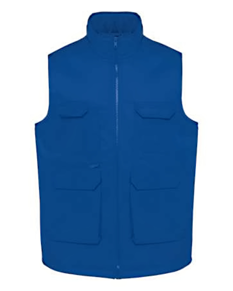 UNISEX PADDED MULTI-POCKET POLYCOTTON VEST - Image 10