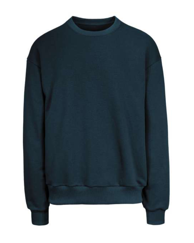 DIAGONAL FRENCH TERRY CREWNECK SWEATSHIRT - Image 4